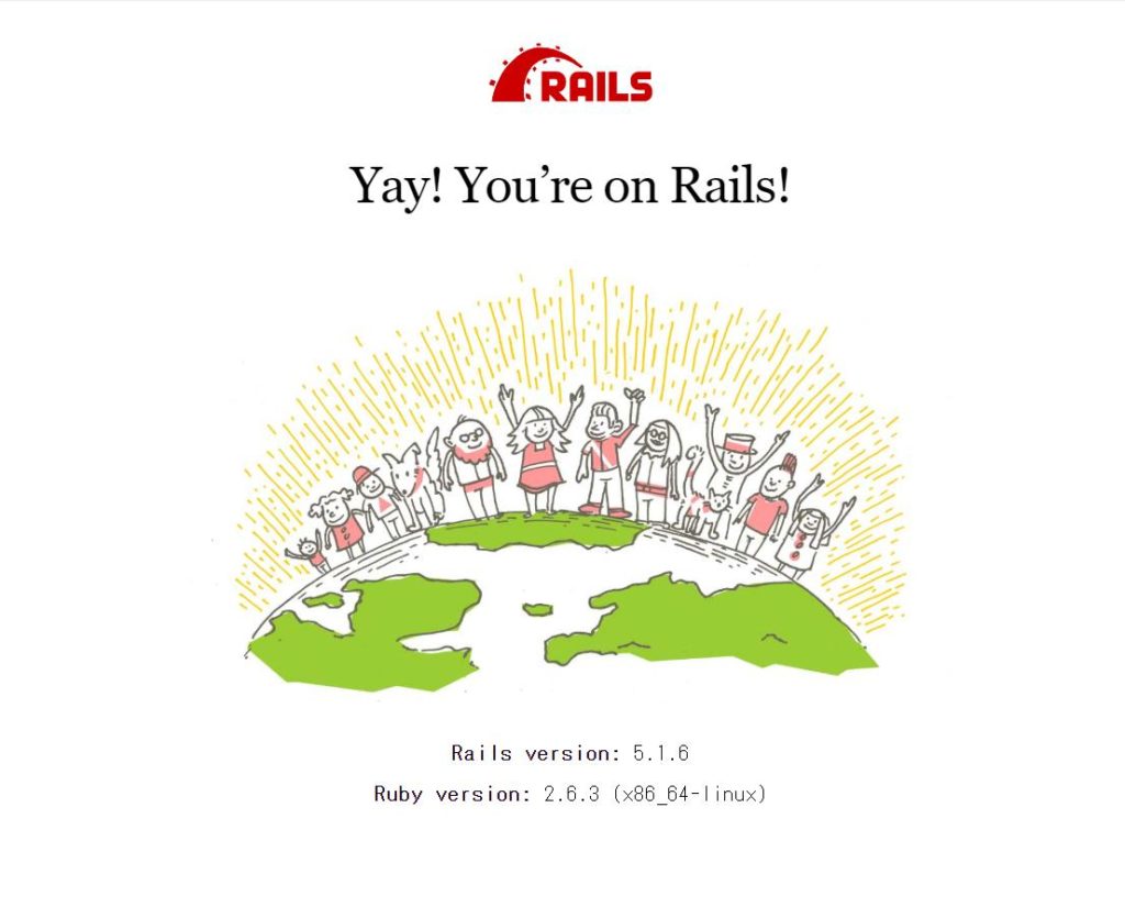 Rails初期画面