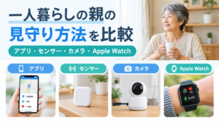 一人暮らしの親の見守り方法比較